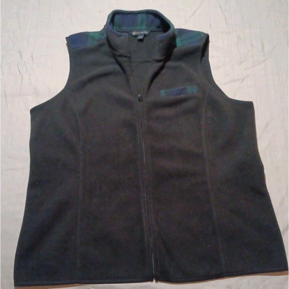 Brooks Brothers Fleece Vest Men’s XLarge Outwear Preppy Jacket Full Zip